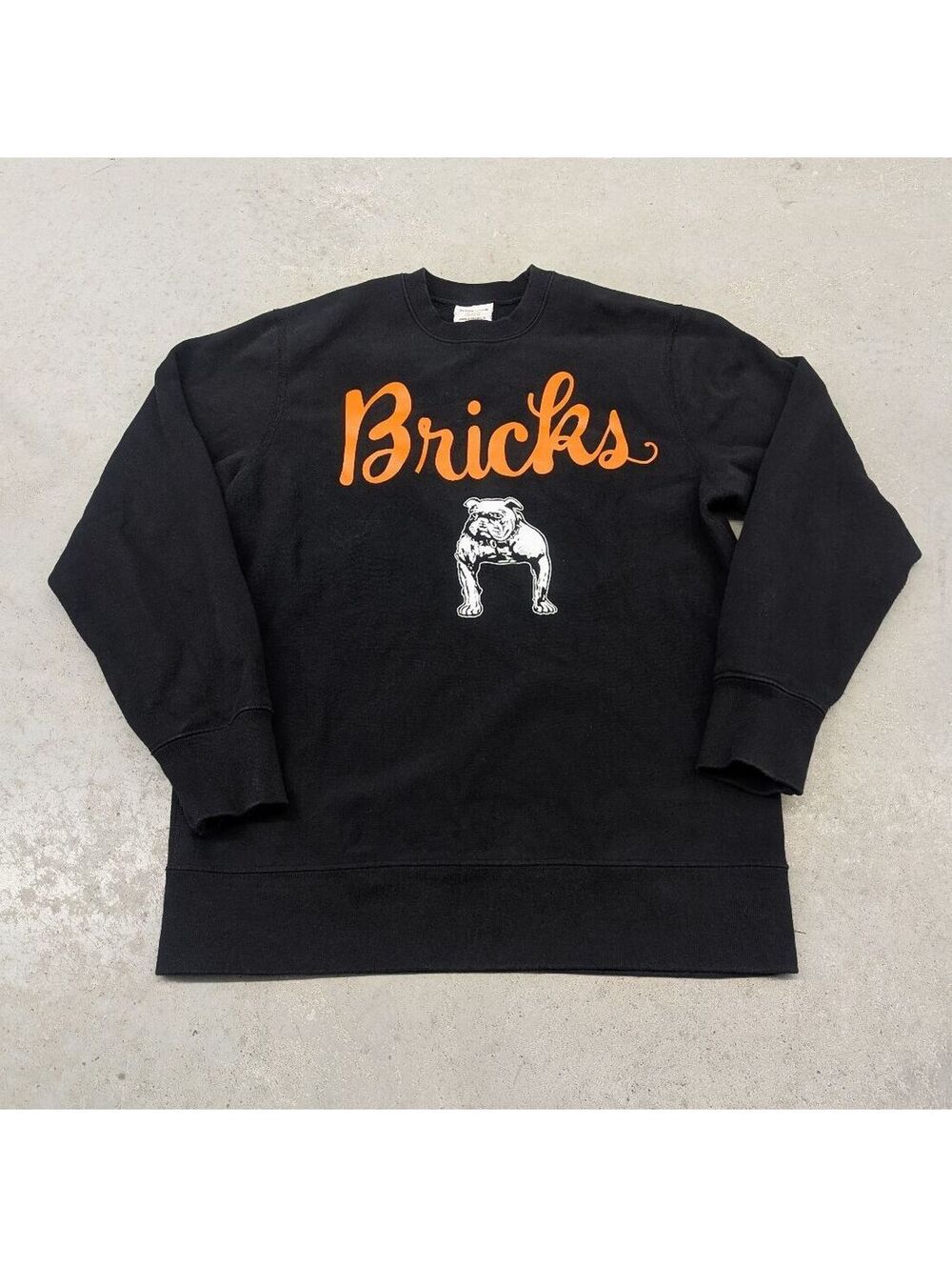 Vintage Y2K Acupulco Gold Bricks Bull Dog Black Sweater